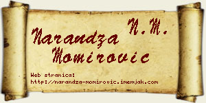 Narandža Momirović vizit kartica